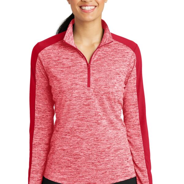 Ladies Heather 1/4 Zip Pullover Thumbnail